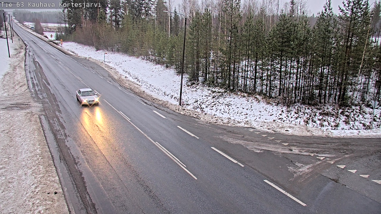 Weather Camera Image Road 63 Kauhava Kortesjärvi, Kauhava, Etelä-Pohjanmaa