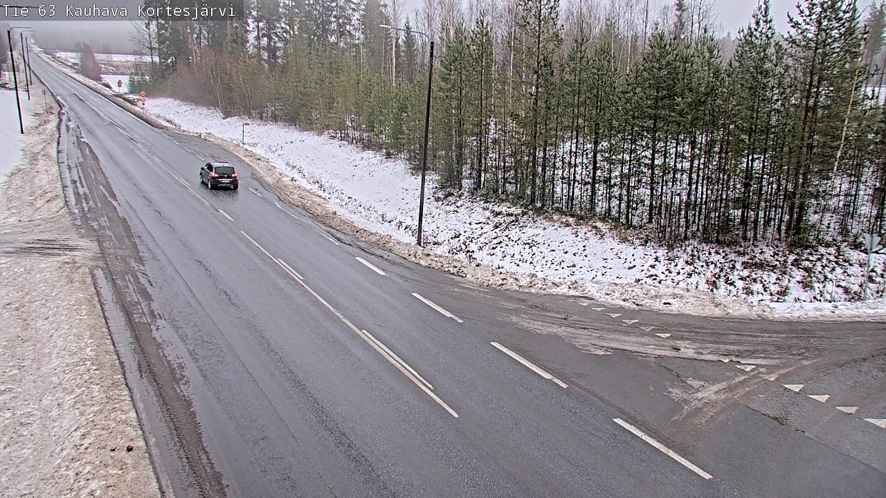 Weather Camera Image Road 63 Kauhava Kortesjärvi, Kauhava, Etelä-Pohjanmaa
