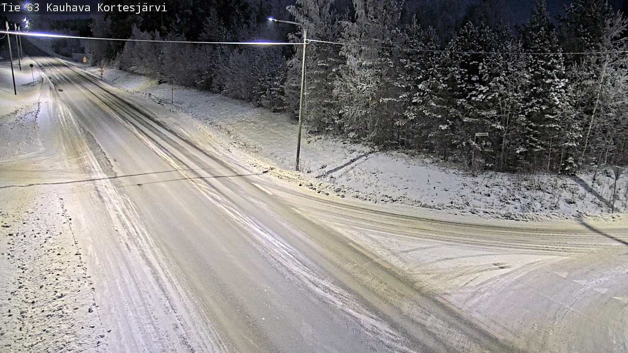 Weather Camera Image Road 63 Kauhava Kortesjärvi, Kauhava, Etelä-Pohjanmaa