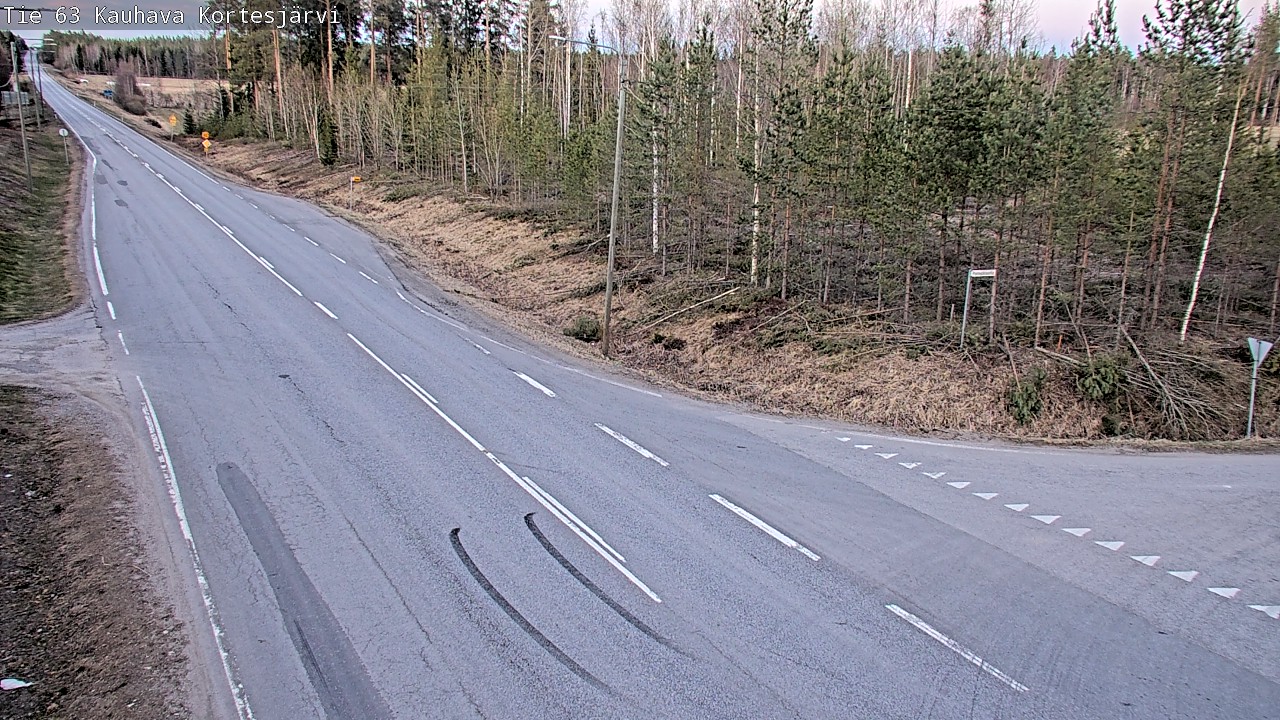 Weather Camera Image Väg 63 Kauhava Kortesjärvi, Kauhava, Etelä-Pohjanmaa