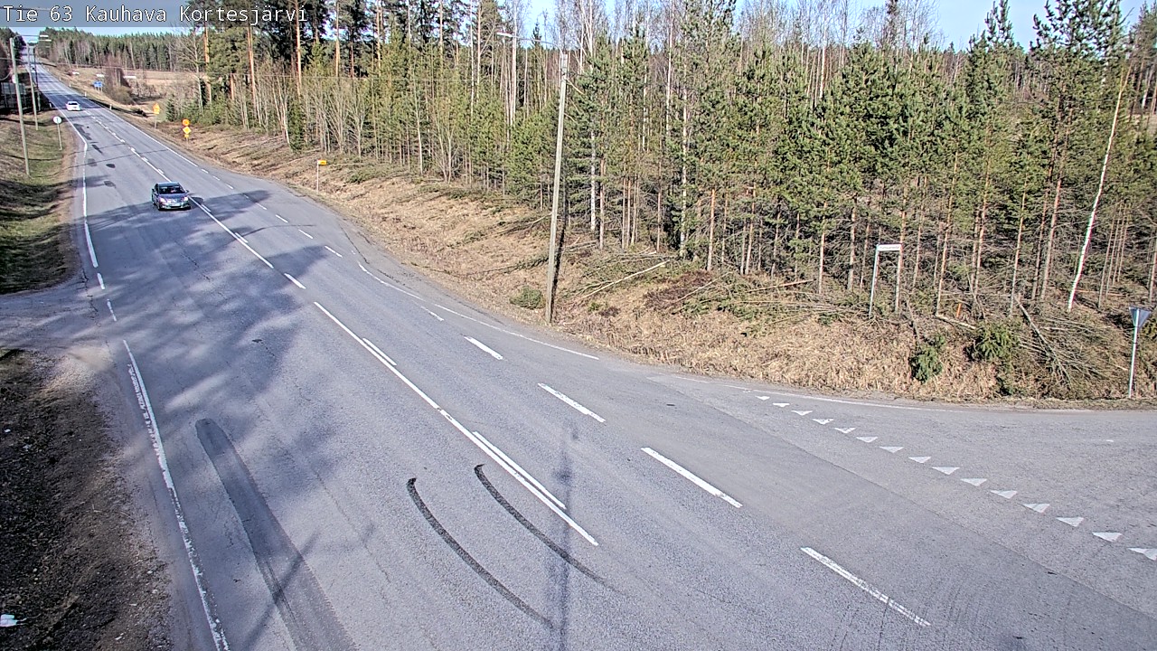 Weather Camera Image Väg 63 Kauhava Kortesjärvi, Kauhava, Etelä-Pohjanmaa