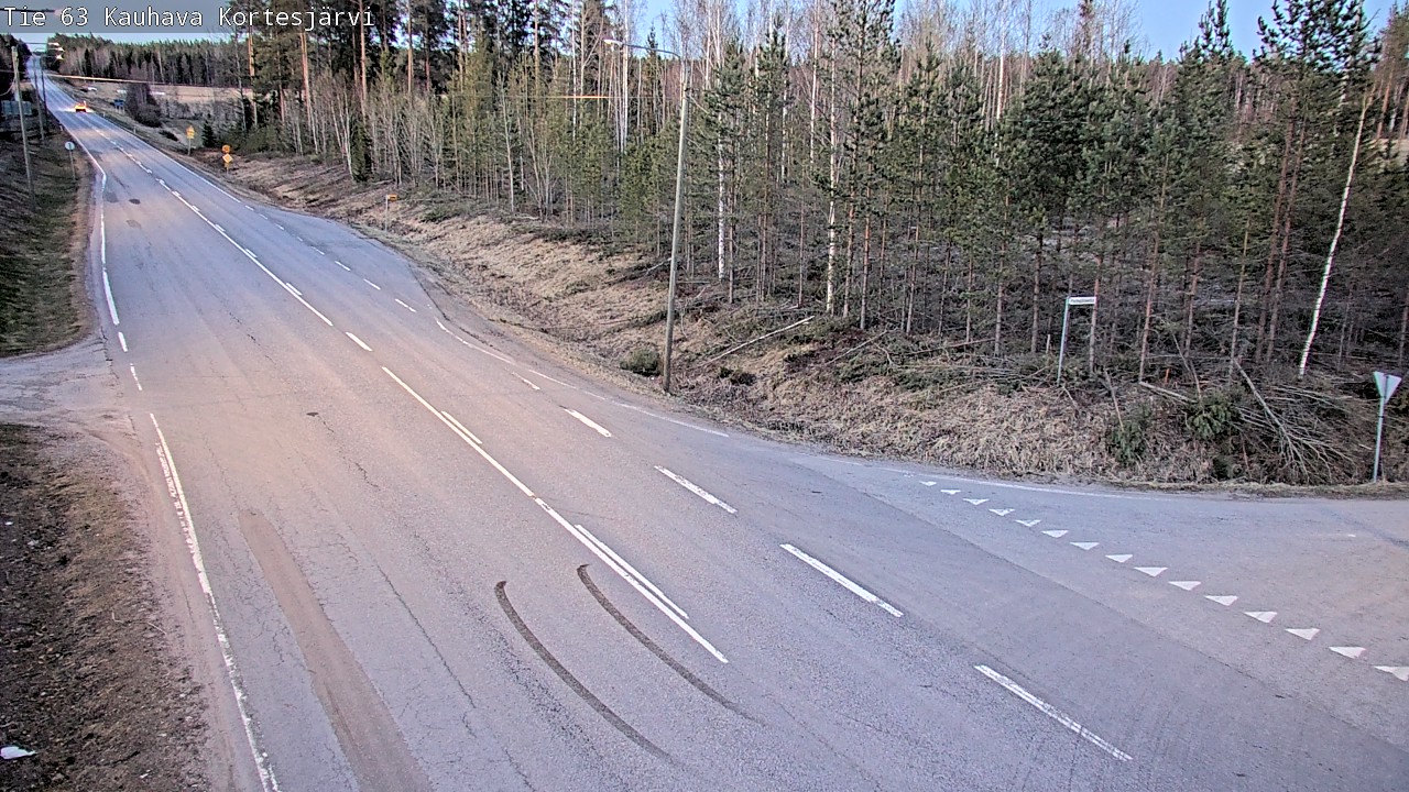 Weather Camera Image Väg 63 Kauhava Kortesjärvi, Kauhava, Etelä-Pohjanmaa
