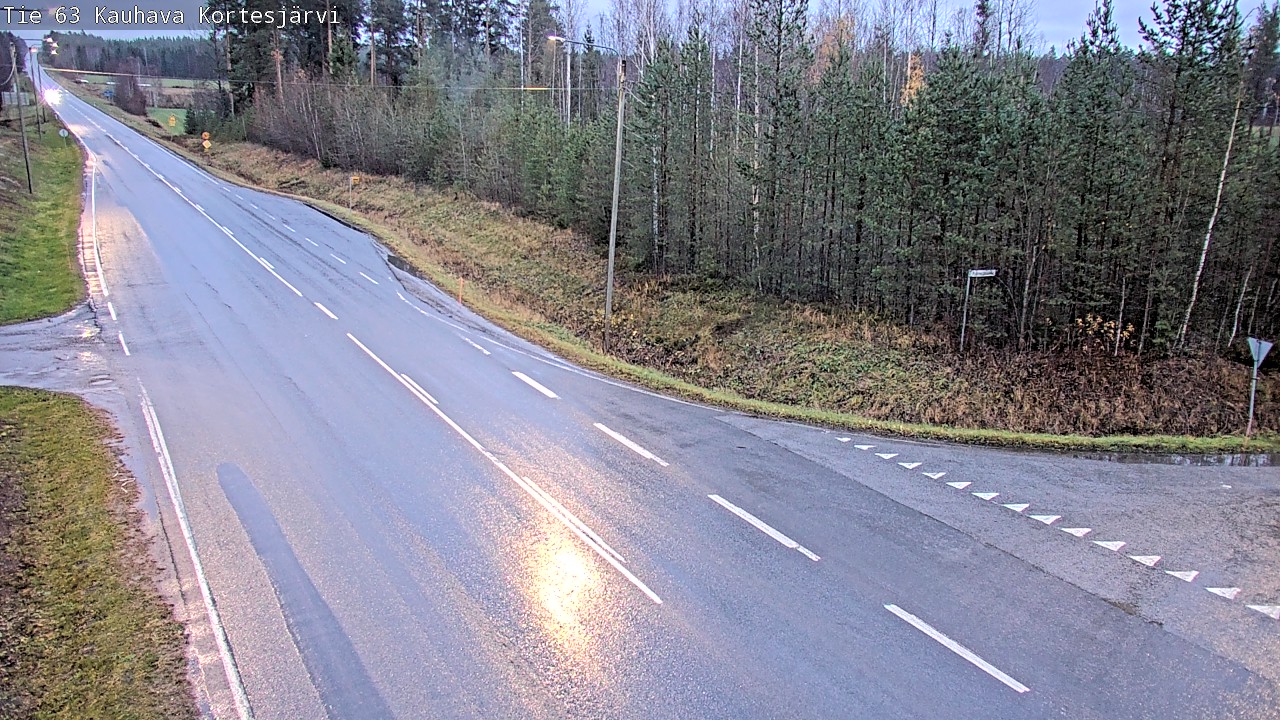 Weather Camera Image Road 63 Kauhava Kortesjärvi, Kauhava, Etelä-Pohjanmaa
