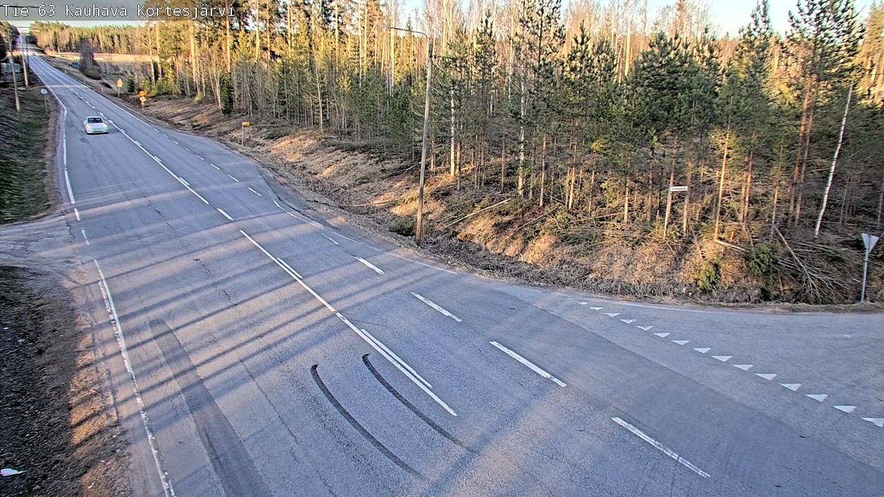 Weather Camera Image Väg 63 Kauhava Kortesjärvi, Kauhava, Etelä-Pohjanmaa