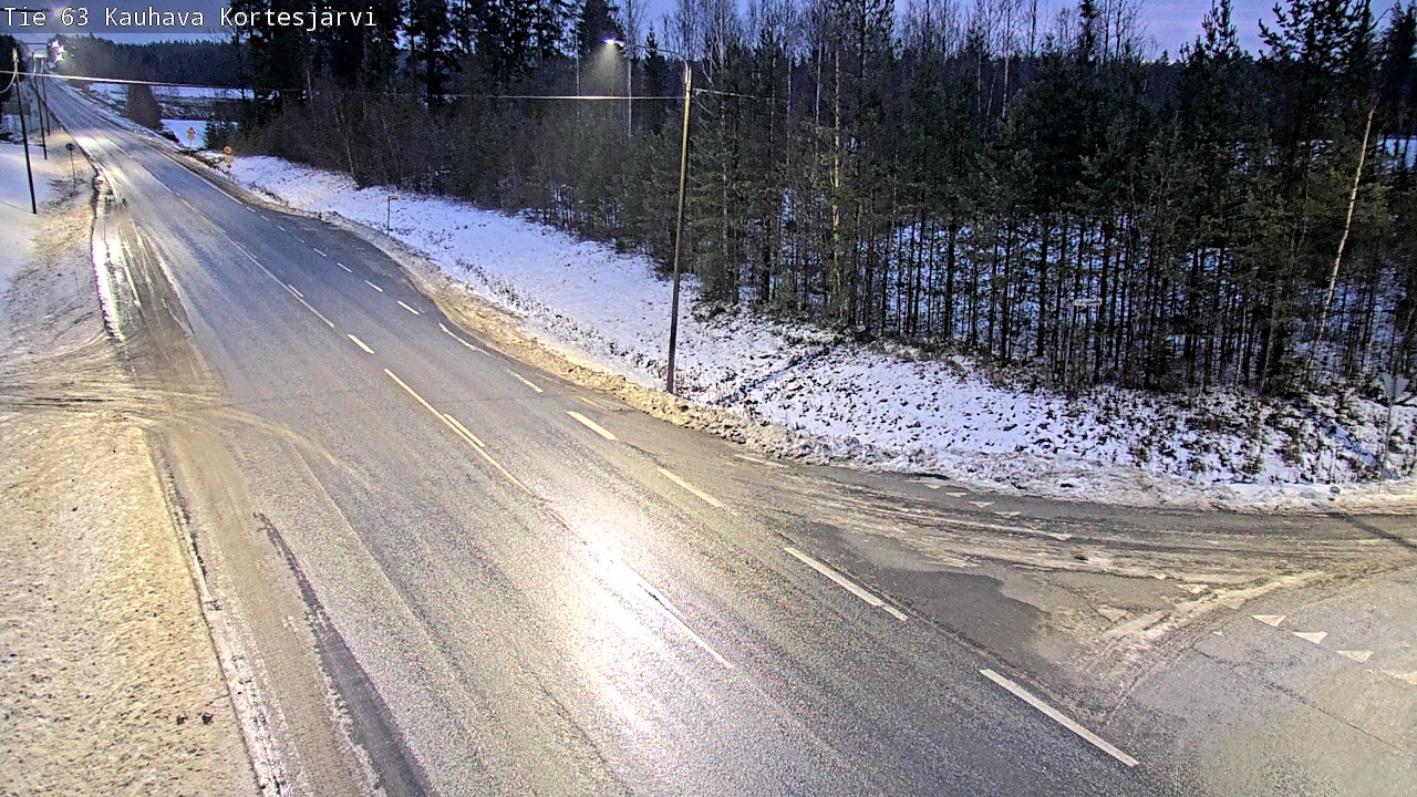 Weather Camera Image Road 63 Kauhava Kortesjärvi, Kauhava, Etelä-Pohjanmaa