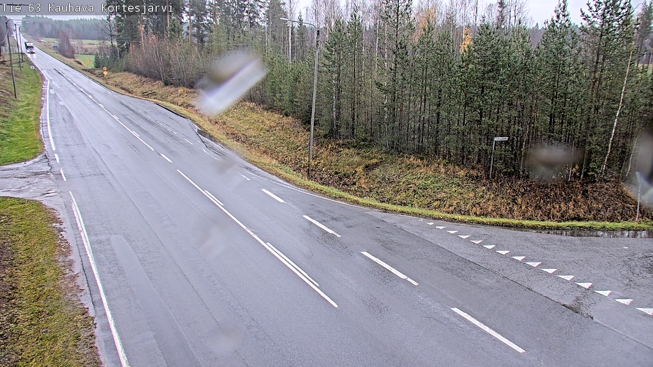 Weather Camera Image Road 63 Kauhava Kortesjärvi, Kauhava, Etelä-Pohjanmaa