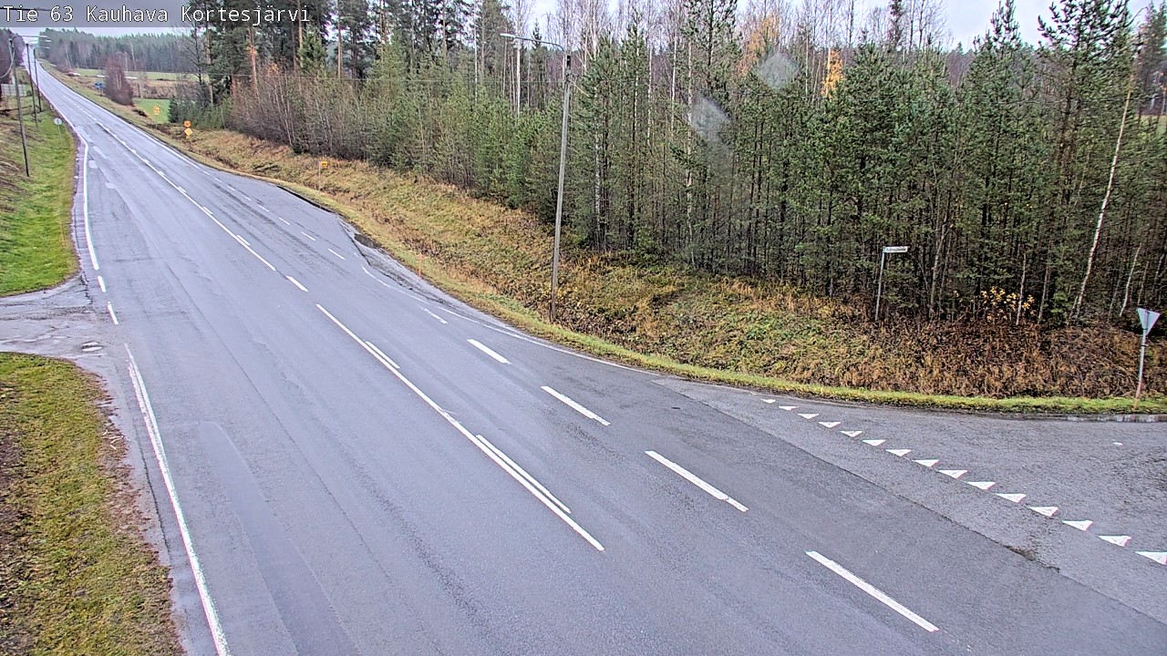 Weather Camera Image Road 63 Kauhava Kortesjärvi, Kauhava, Etelä-Pohjanmaa