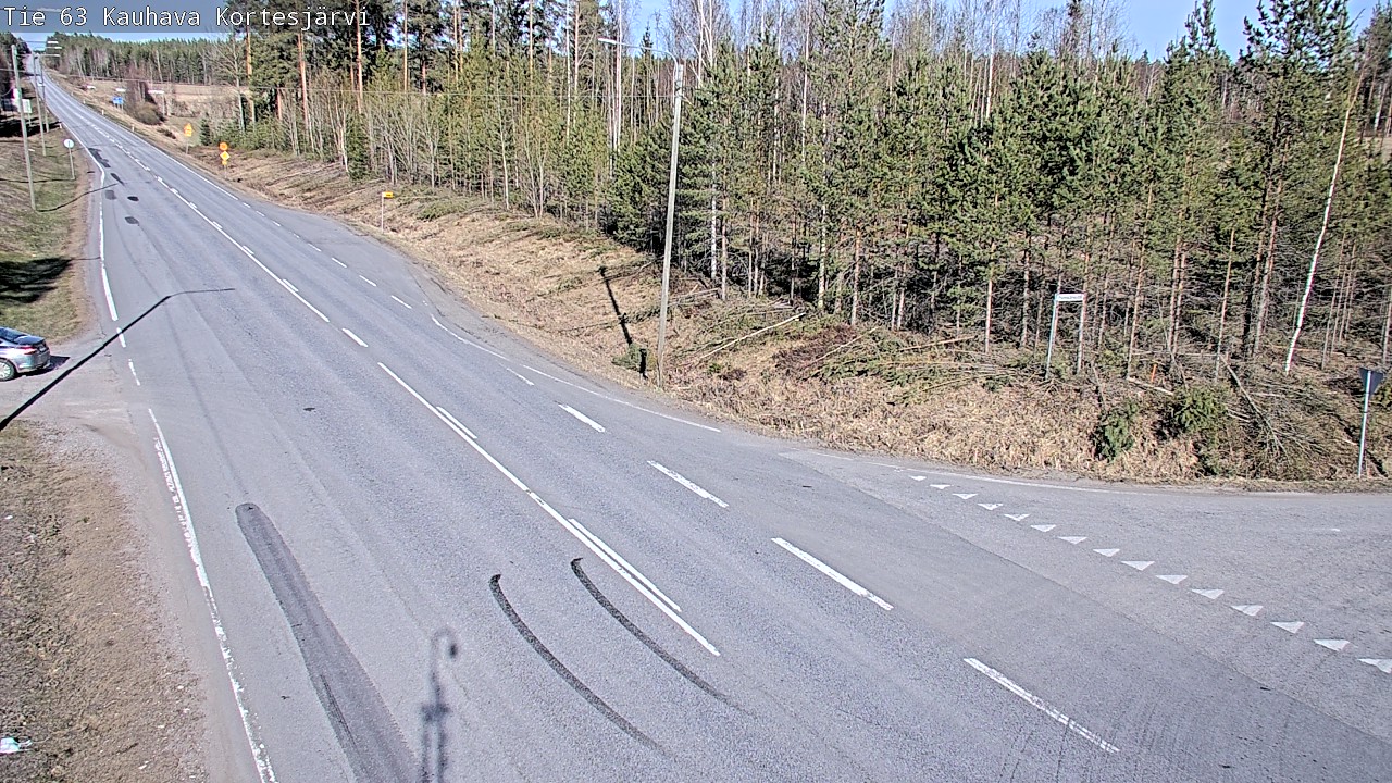 Weather Camera Image Väg 63 Kauhava Kortesjärvi, Kauhava, Etelä-Pohjanmaa