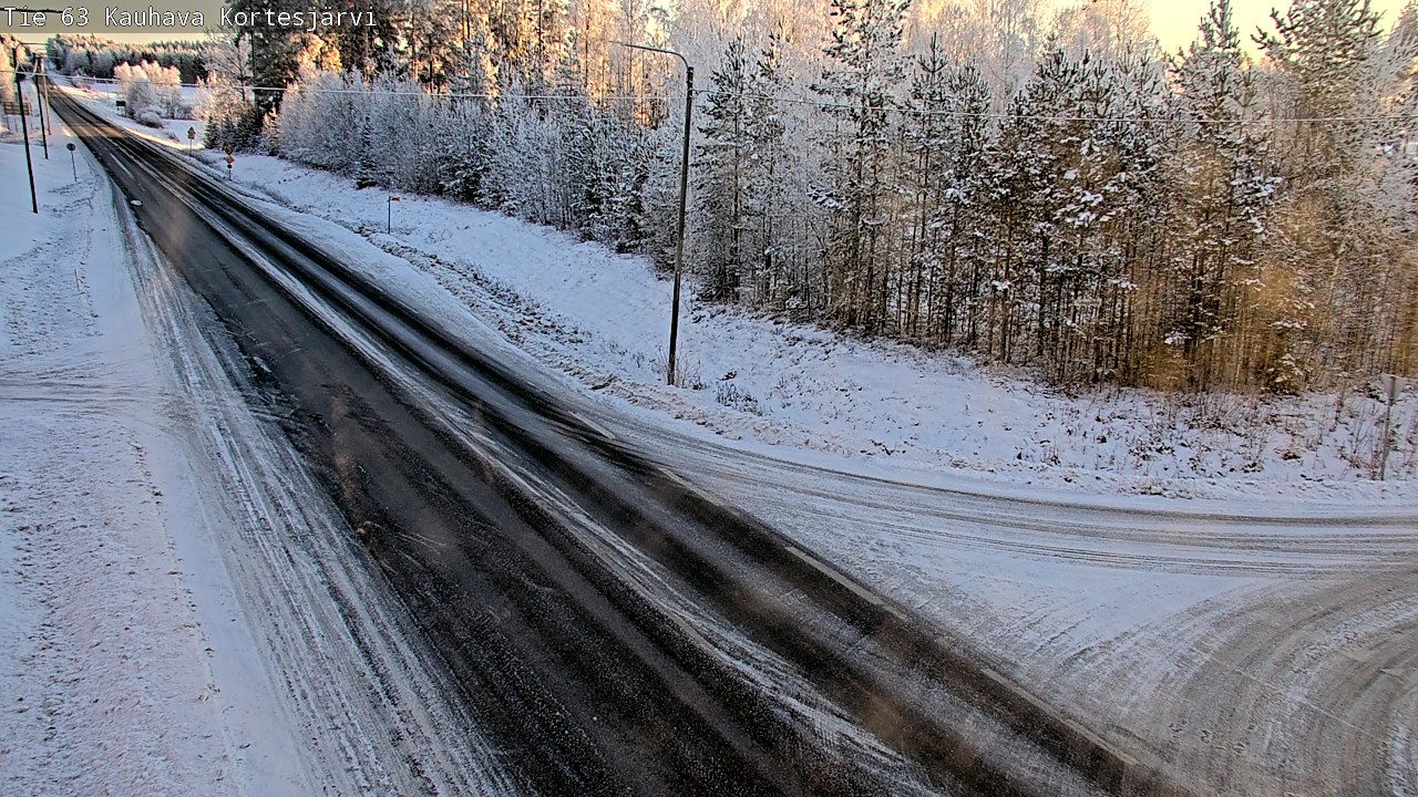 Weather Camera Image Road 63 Kauhava Kortesjärvi, Kauhava, Etelä-Pohjanmaa