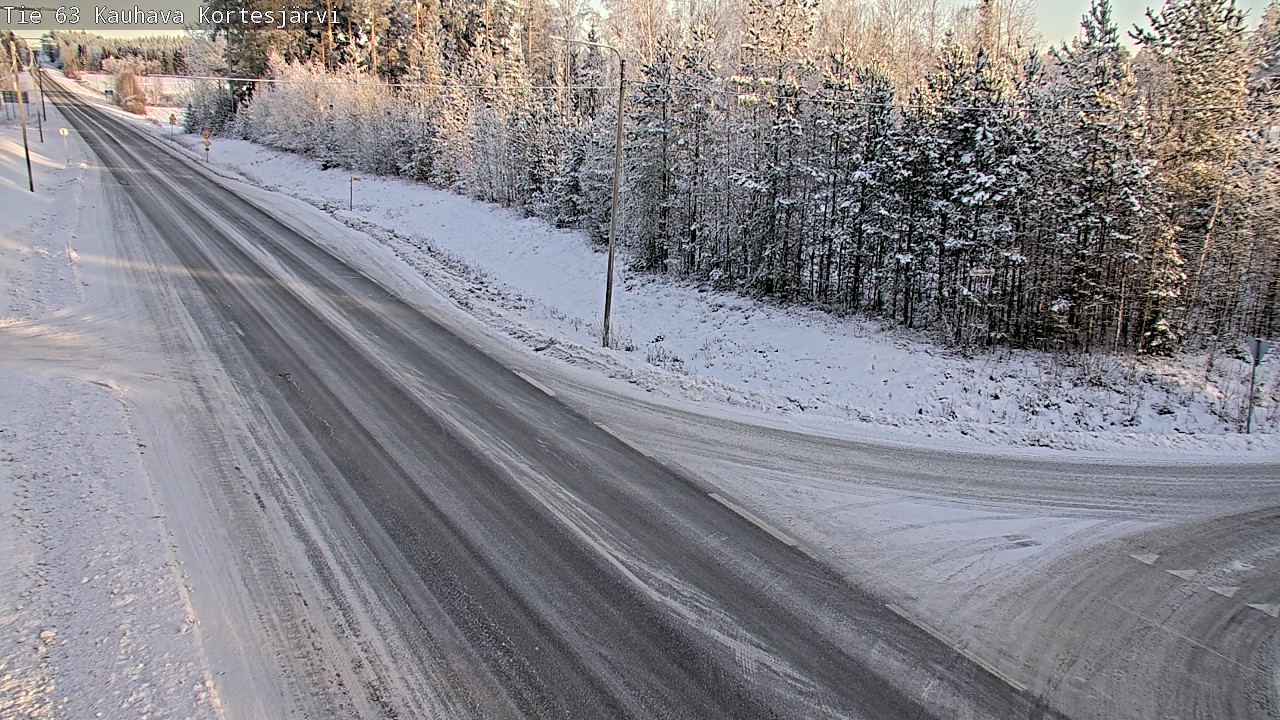 Weather Camera Image Väg 63 Kauhava Kortesjärvi, Kauhava, Etelä-Pohjanmaa