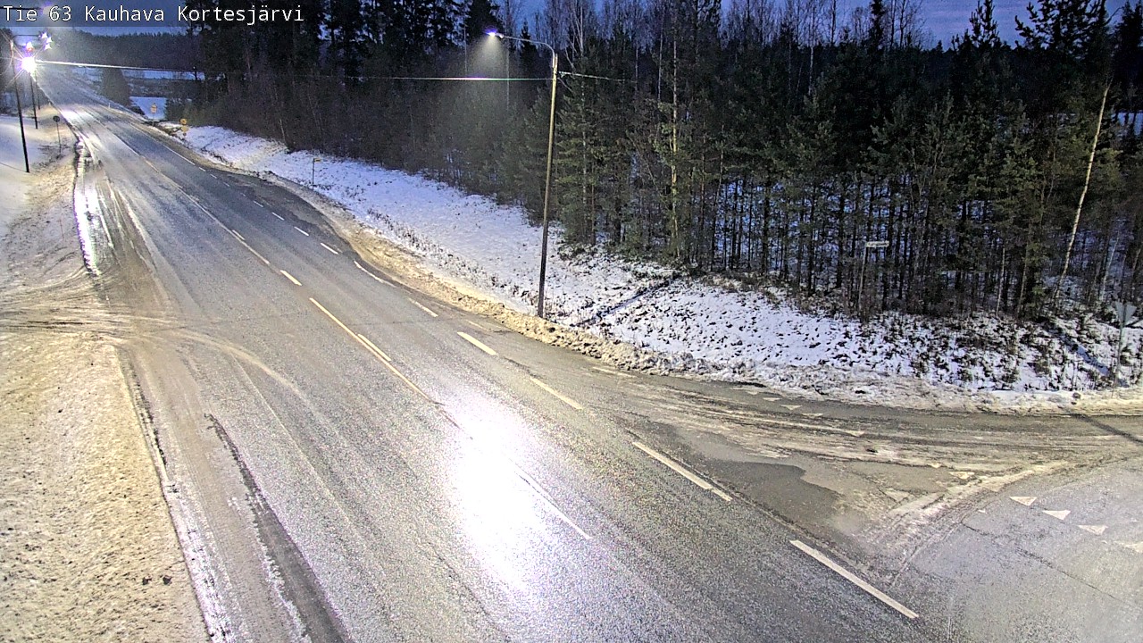 Weather Camera Image Road 63 Kauhava Kortesjärvi, Kauhava, Etelä-Pohjanmaa