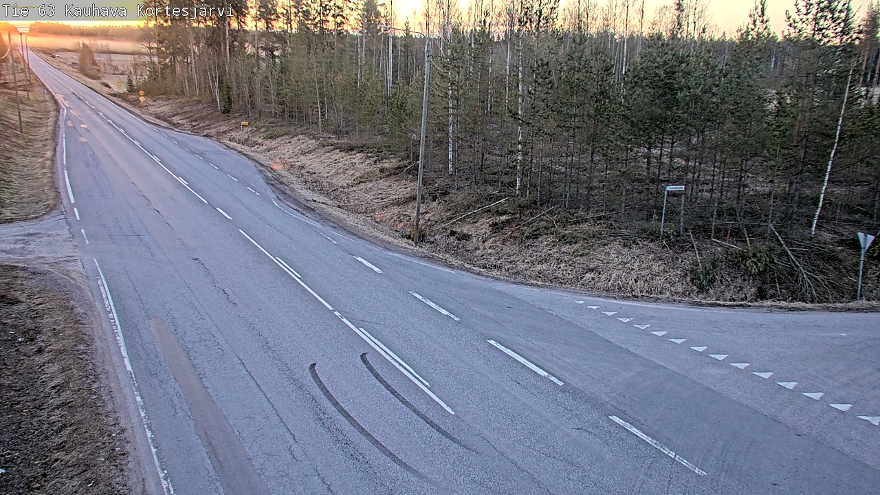 Weather Camera Image Väg 63 Kauhava Kortesjärvi, Kauhava, Etelä-Pohjanmaa
