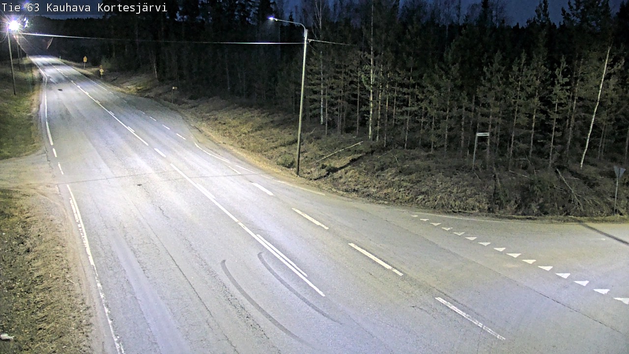 Weather Camera Image Väg 63 Kauhava Kortesjärvi, Kauhava, Etelä-Pohjanmaa