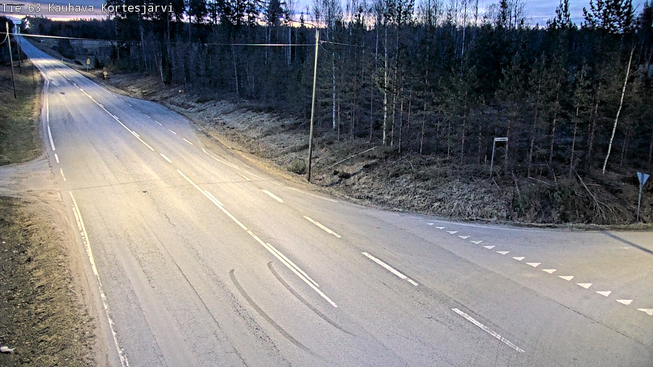 Weather Camera Image Road 63 Kauhava Kortesjärvi, Kauhava, Etelä-Pohjanmaa
