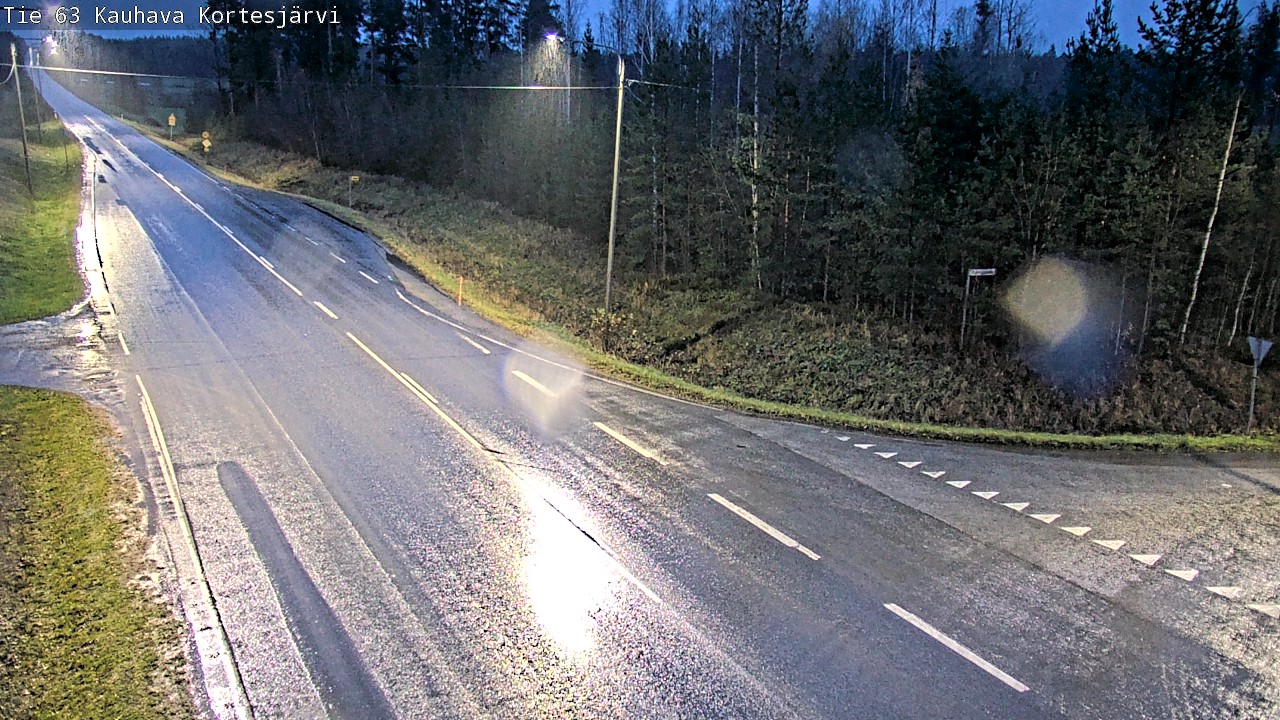 Weather Camera Image Road 63 Kauhava Kortesjärvi, Kauhava, Etelä-Pohjanmaa