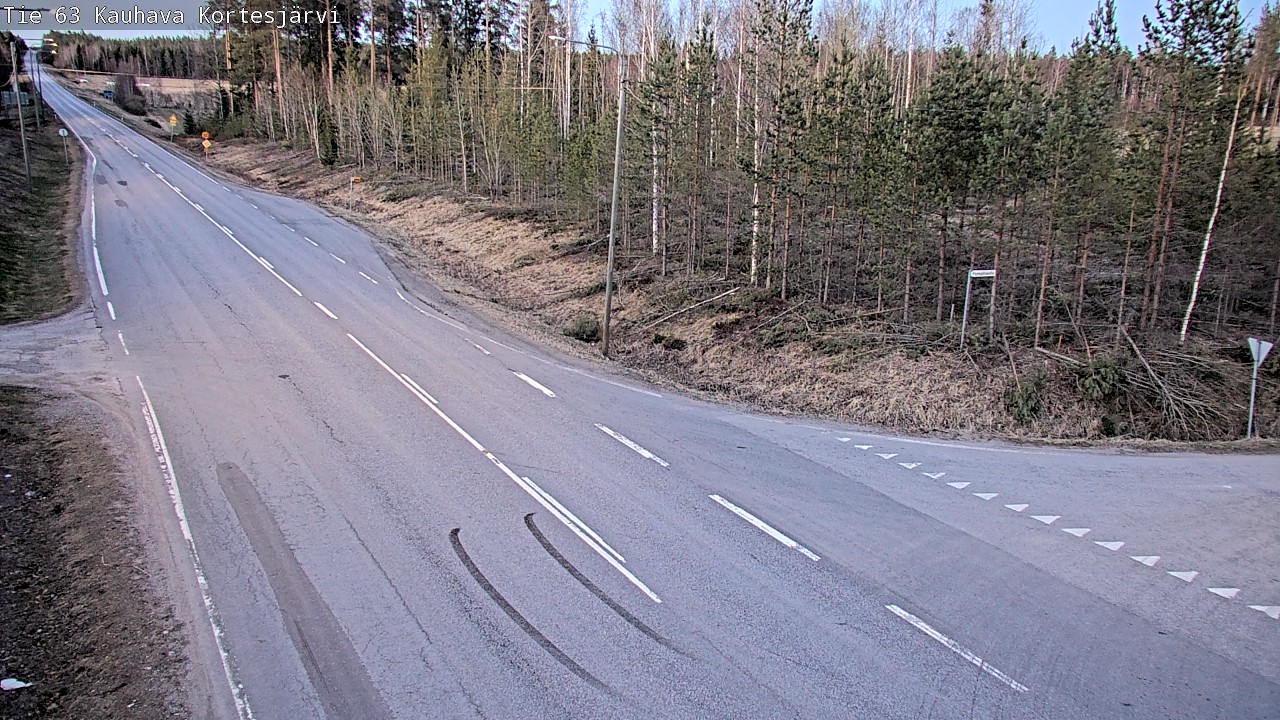 Weather Camera Image Väg 63 Kauhava Kortesjärvi, Kauhava, Etelä-Pohjanmaa