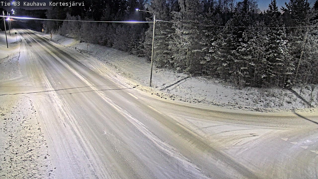 Weather Camera Image Väg 63 Kauhava Kortesjärvi, Kauhava, Etelä-Pohjanmaa