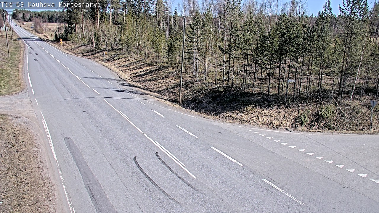 Weather Camera Image Väg 63 Kauhava Kortesjärvi, Kauhava, Etelä-Pohjanmaa