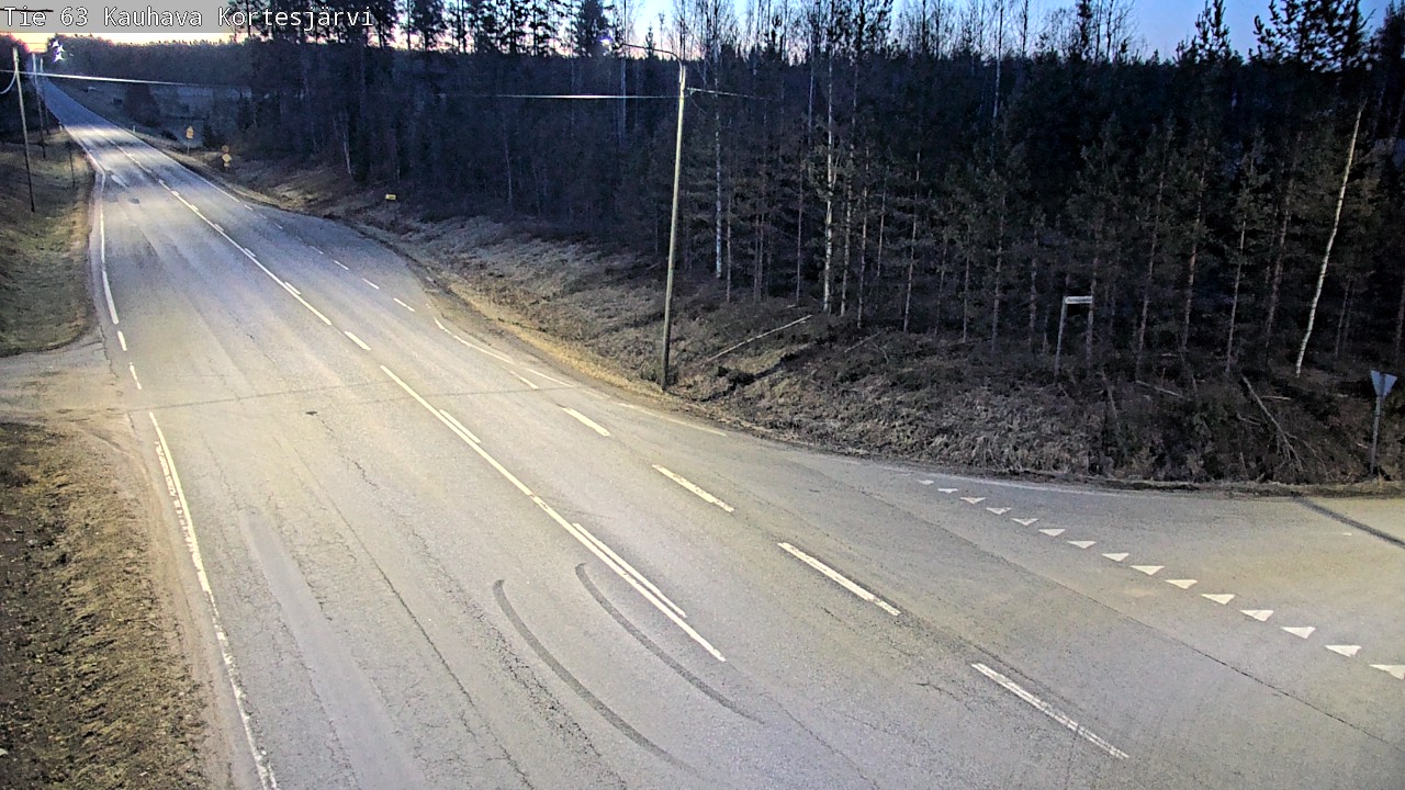 Weather Camera Image Väg 63 Kauhava Kortesjärvi, Kauhava, Etelä-Pohjanmaa
