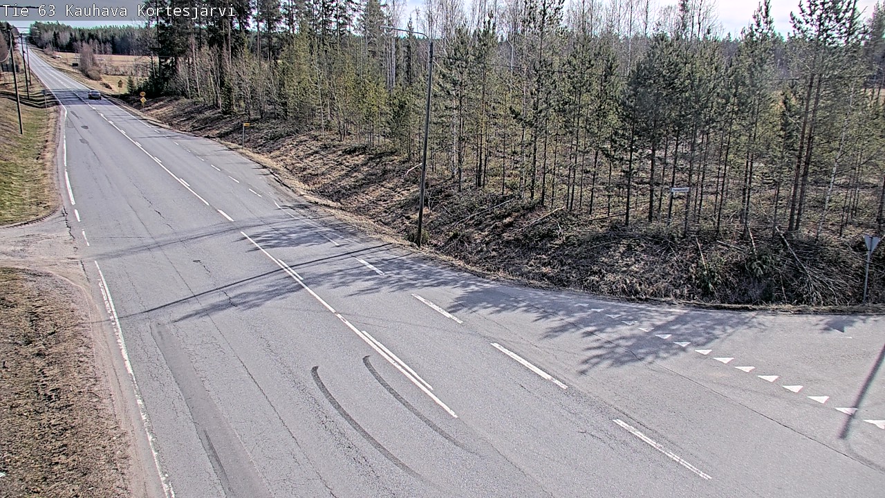 Weather Camera Image Väg 63 Kauhava Kortesjärvi, Kauhava, Etelä-Pohjanmaa
