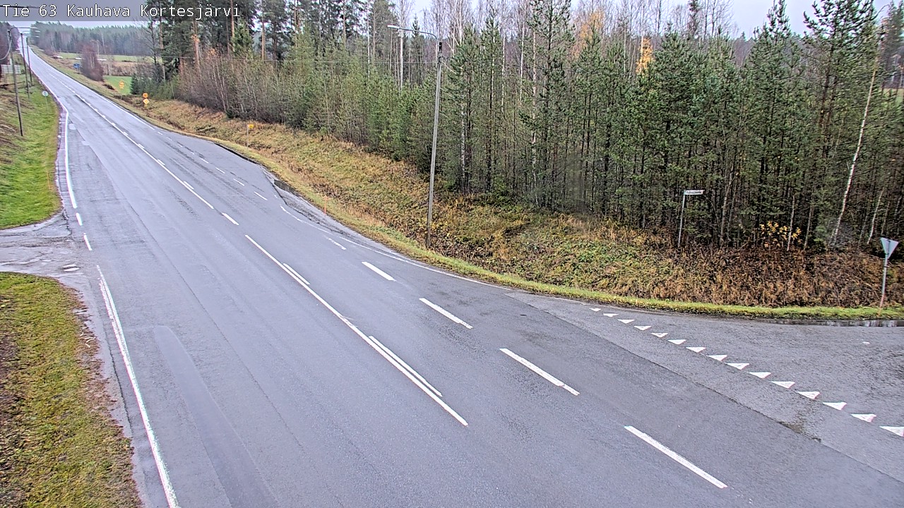 Weather Camera Image Road 63 Kauhava Kortesjärvi, Kauhava, Etelä-Pohjanmaa
