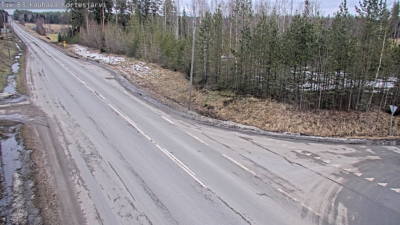 Weather Camera Image Road 63 Kauhava Kortesjärvi, Kauhava, Etelä-Pohjanmaa