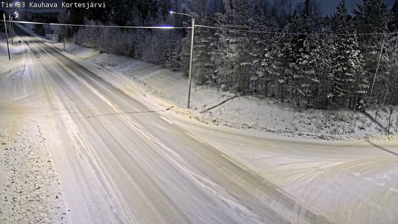 Weather Camera Image Väg 63 Kauhava Kortesjärvi, Kauhava, Etelä-Pohjanmaa