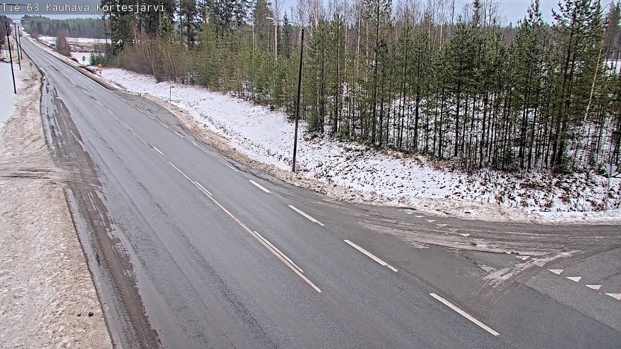 Weather Camera Image Road 63 Kauhava Kortesjärvi, Kauhava, Etelä-Pohjanmaa