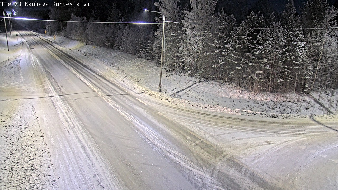 Weather Camera Image Road 63 Kauhava Kortesjärvi, Kauhava, Etelä-Pohjanmaa
