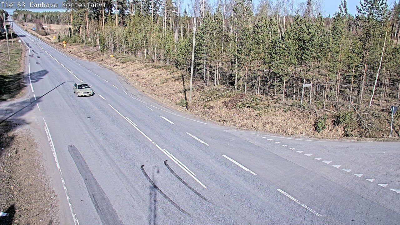 Weather Camera Image Väg 63 Kauhava Kortesjärvi, Kauhava, Etelä-Pohjanmaa