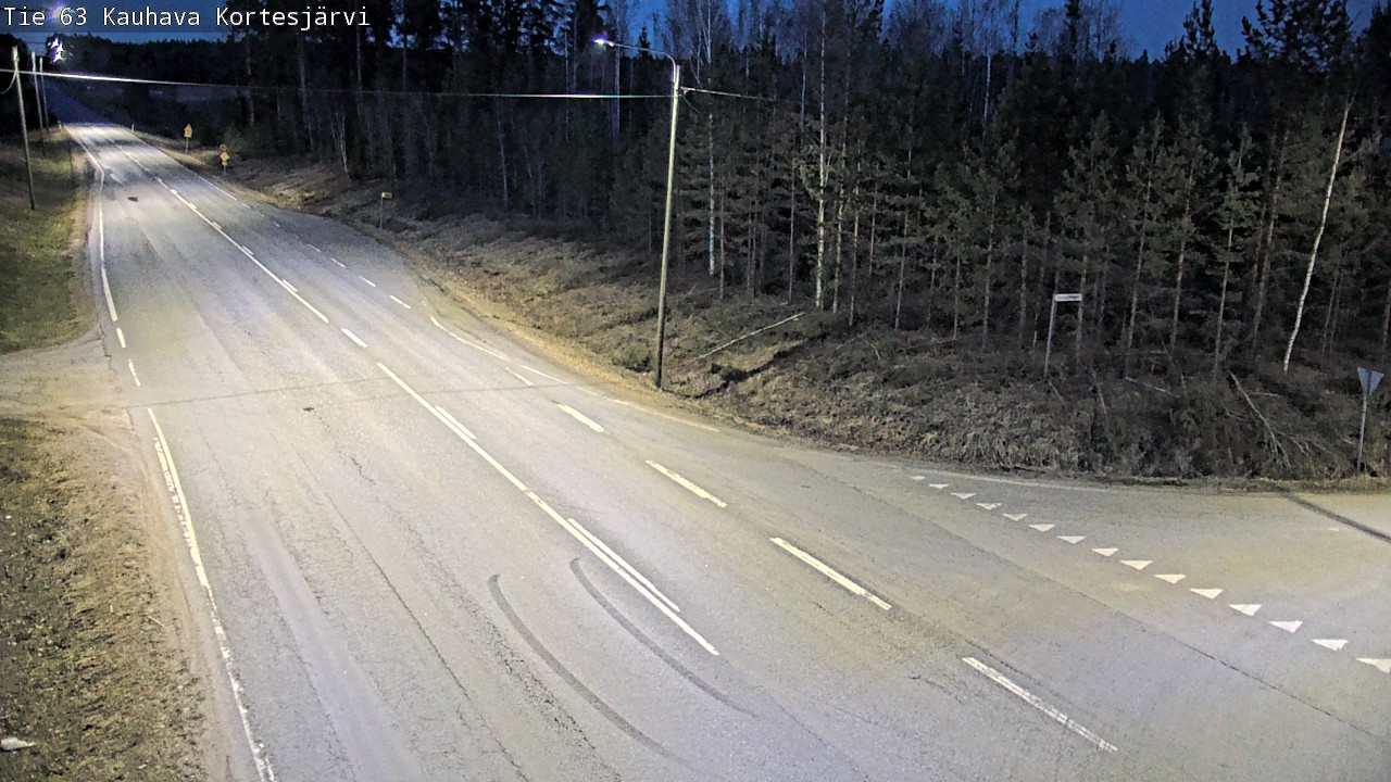 Weather Camera Image Väg 63 Kauhava Kortesjärvi, Kauhava, Etelä-Pohjanmaa