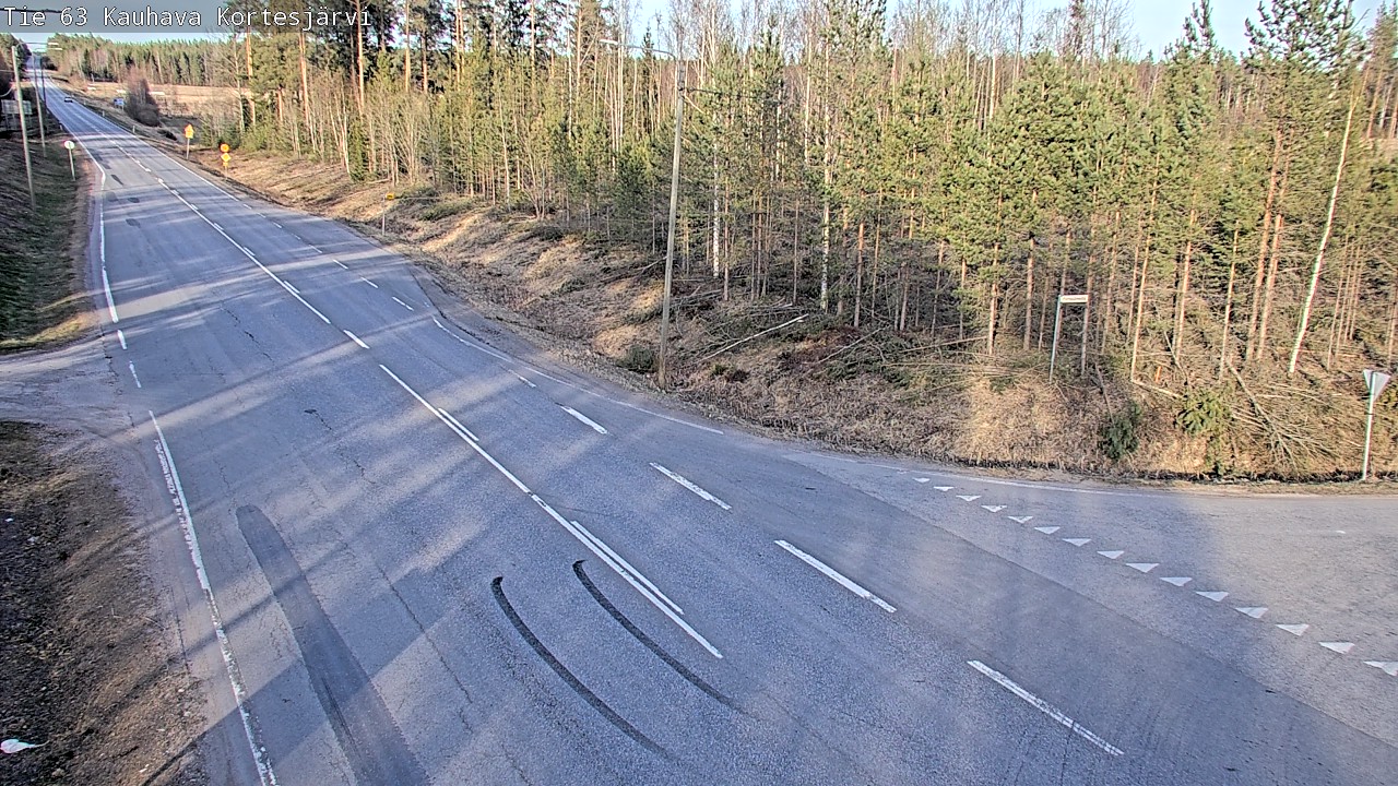 Weather Camera Image Väg 63 Kauhava Kortesjärvi, Kauhava, Etelä-Pohjanmaa