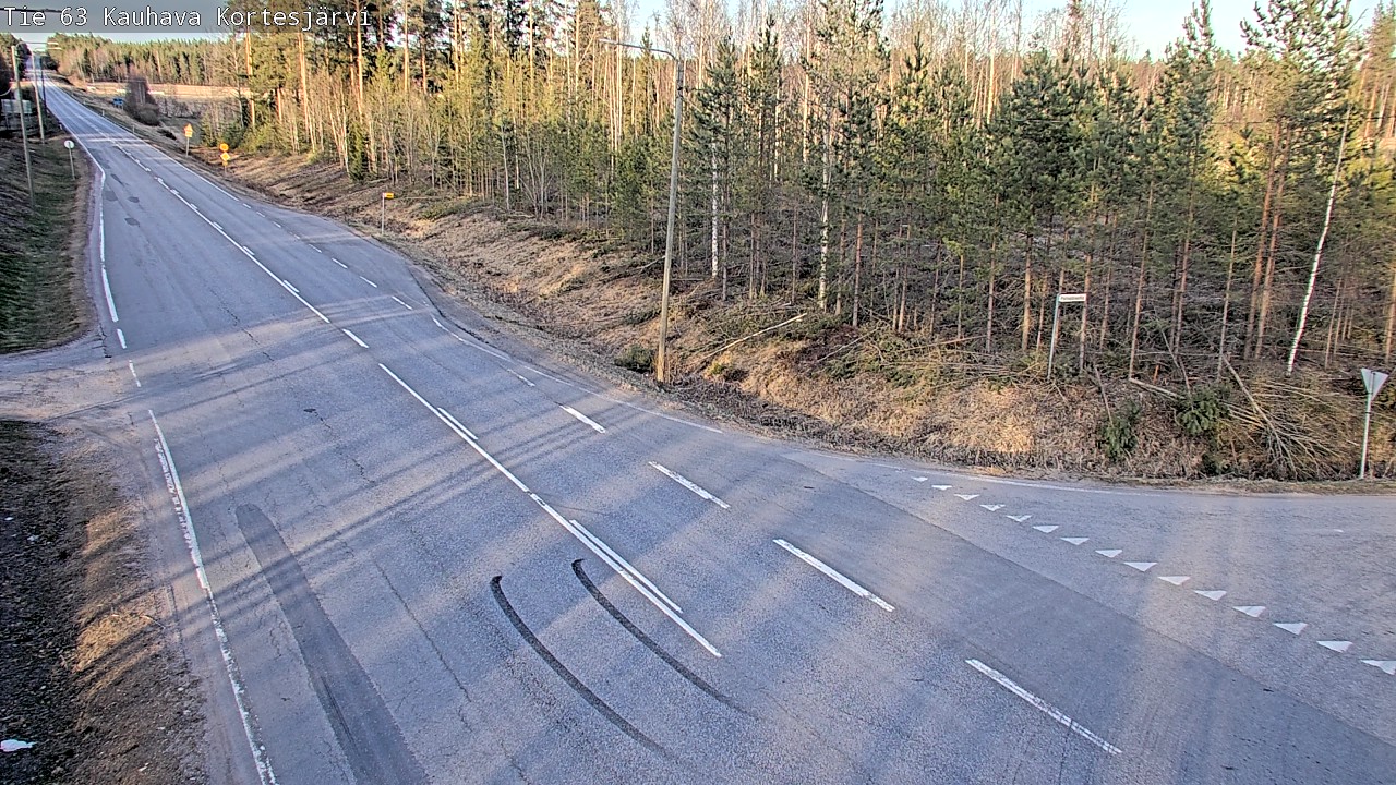 Weather Camera Image Väg 63 Kauhava Kortesjärvi, Kauhava, Etelä-Pohjanmaa