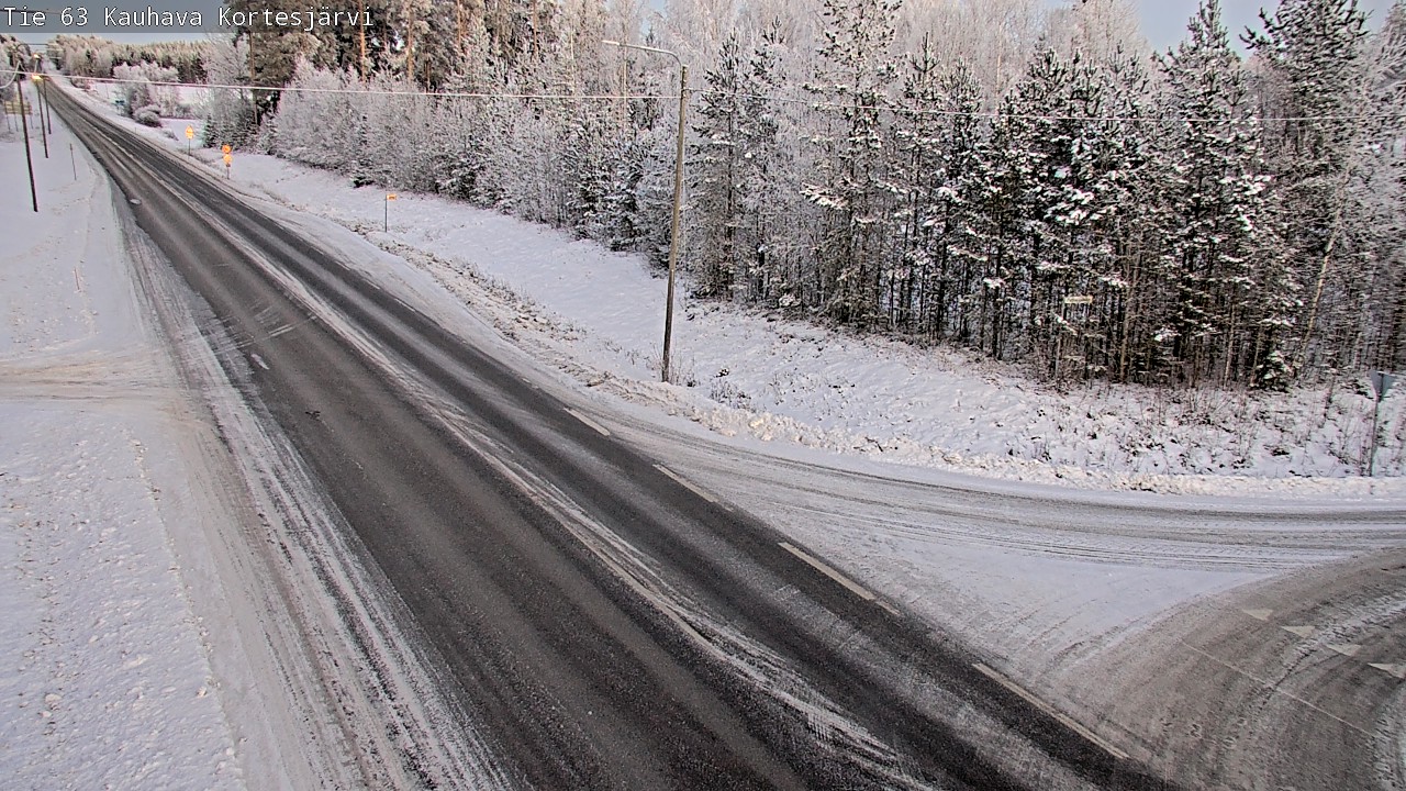 Weather Camera Image Road 63 Kauhava Kortesjärvi, Kauhava, Etelä-Pohjanmaa