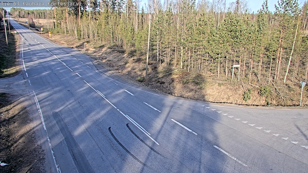 Weather Camera Image Väg 63 Kauhava Kortesjärvi, Kauhava, Etelä-Pohjanmaa