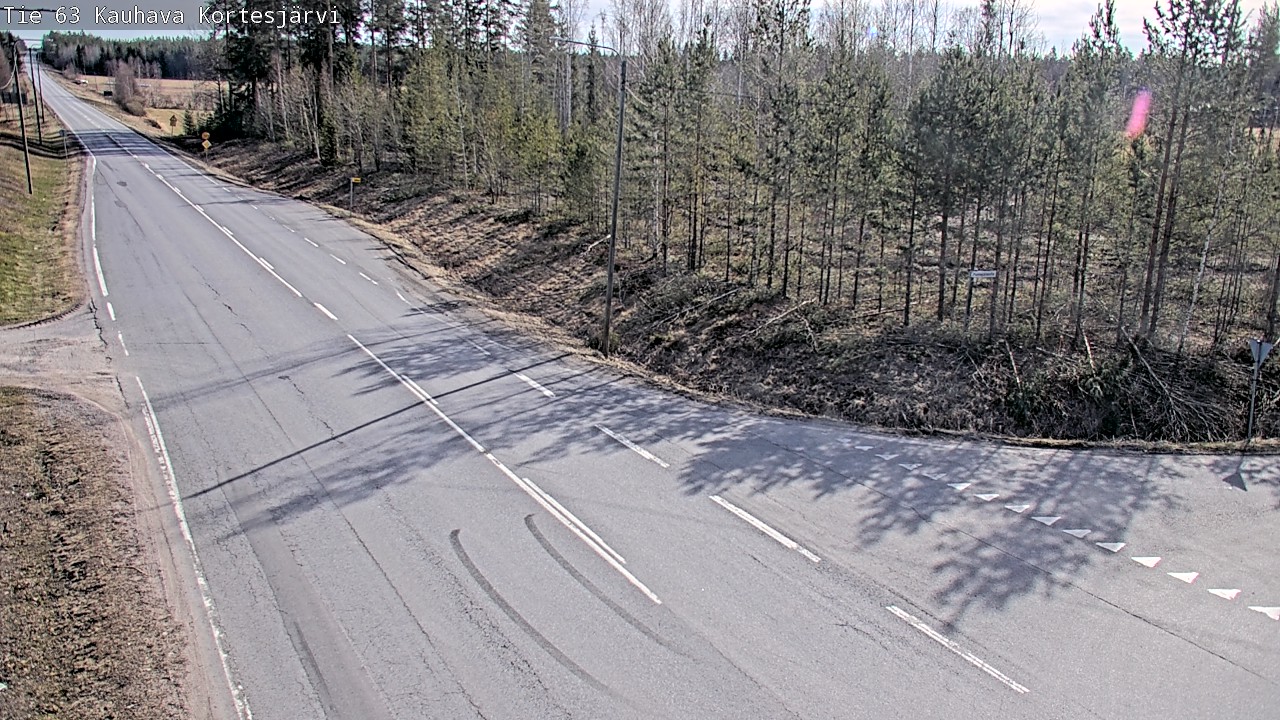 Weather Camera Image Väg 63 Kauhava Kortesjärvi, Kauhava, Etelä-Pohjanmaa