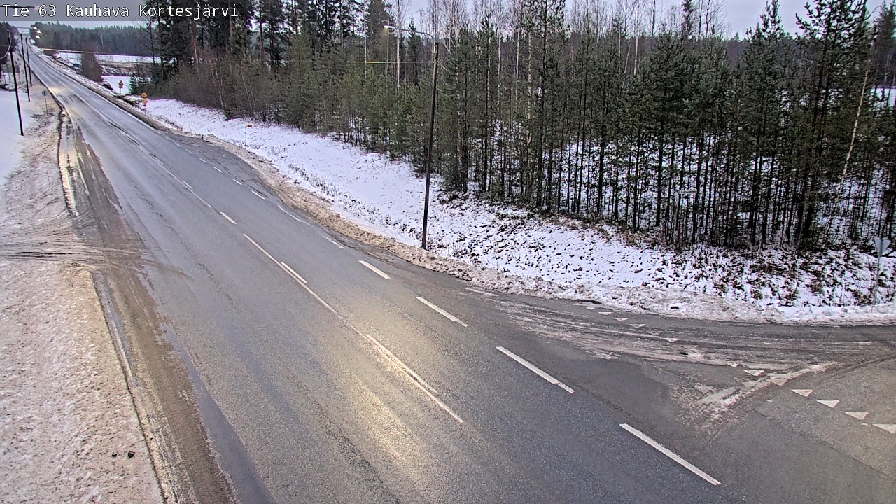 Weather Camera Image Road 63 Kauhava Kortesjärvi, Kauhava, Etelä-Pohjanmaa