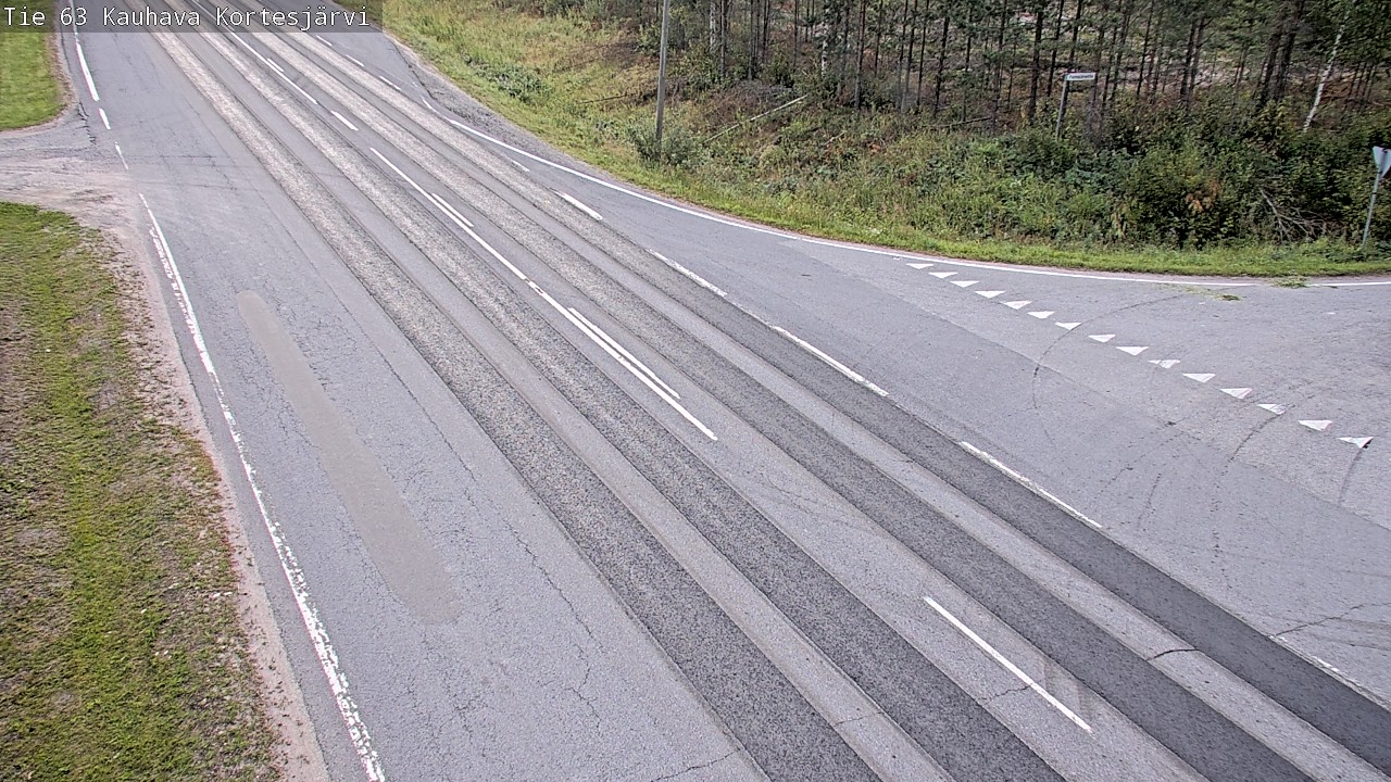 Weather Camera Image Road 63 Kauhava Kortesjärvi, Kauhava, Etelä-Pohjanmaa