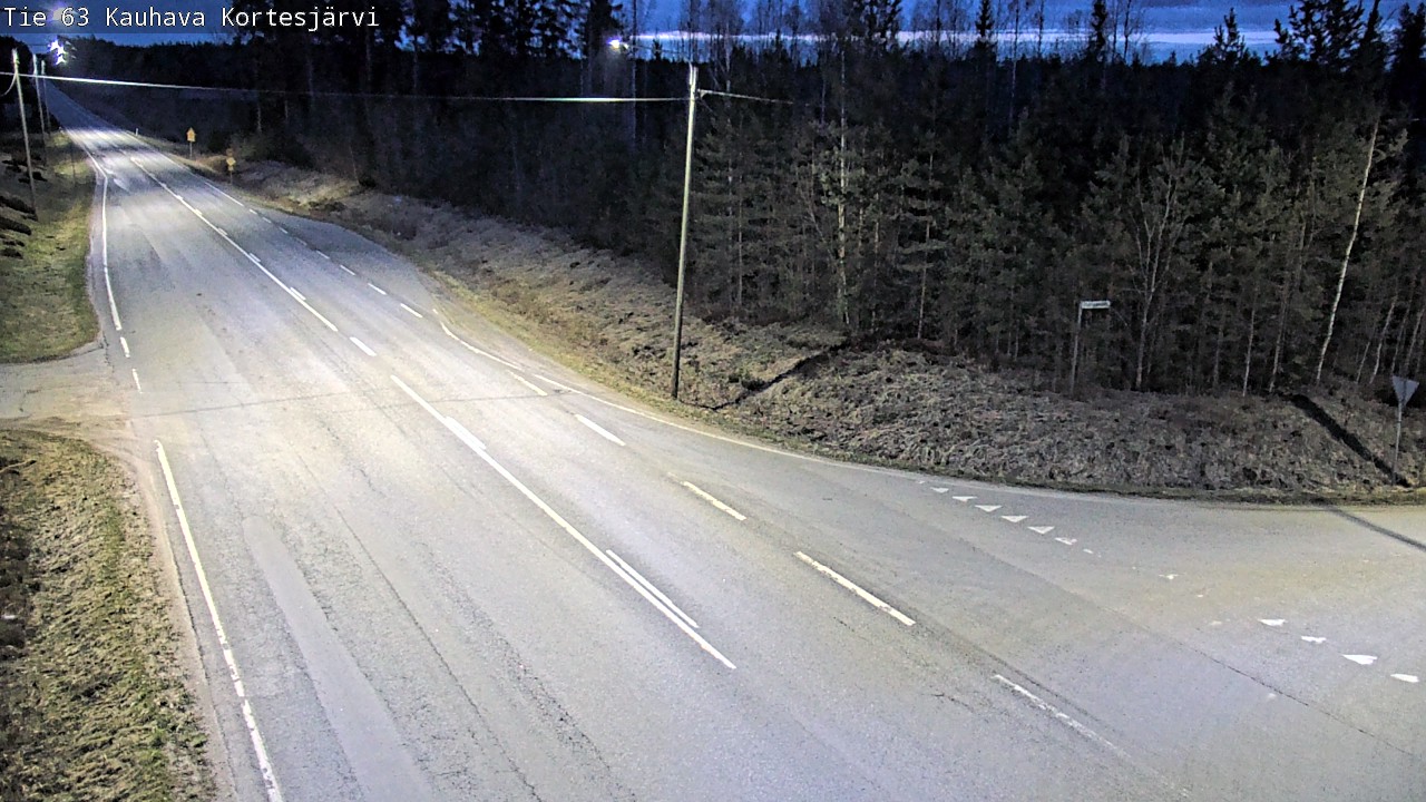 Weather Camera Image Road 63 Kauhava Kortesjärvi, Kauhava, Etelä-Pohjanmaa