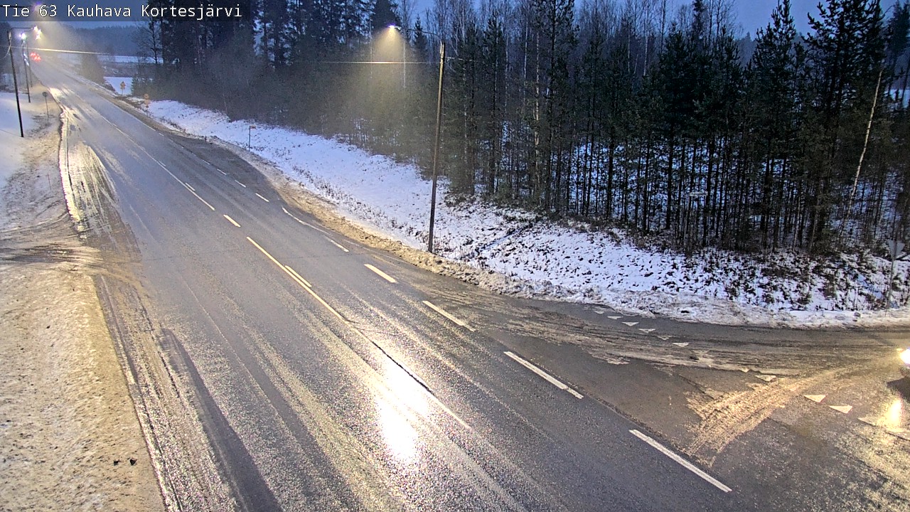 Weather Camera Image Road 63 Kauhava Kortesjärvi, Kauhava, Etelä-Pohjanmaa