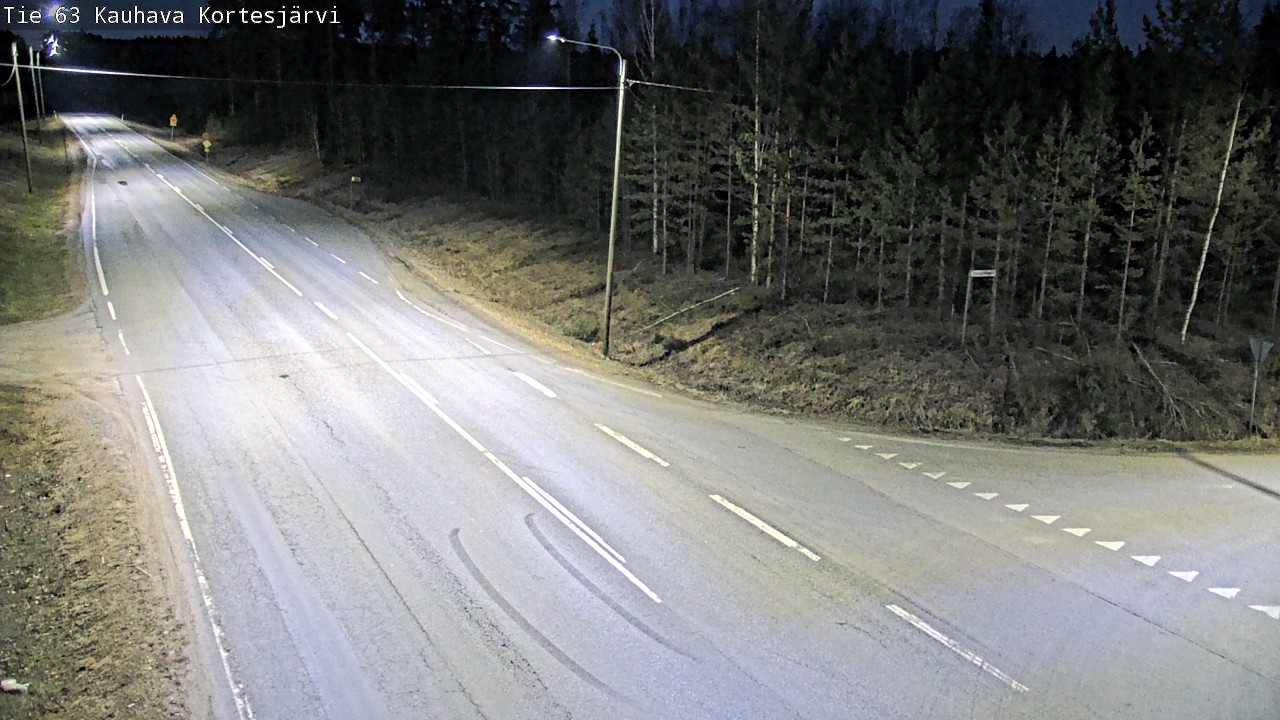 Weather Camera Image Road 63 Kauhava Kortesjärvi, Kauhava, Etelä-Pohjanmaa