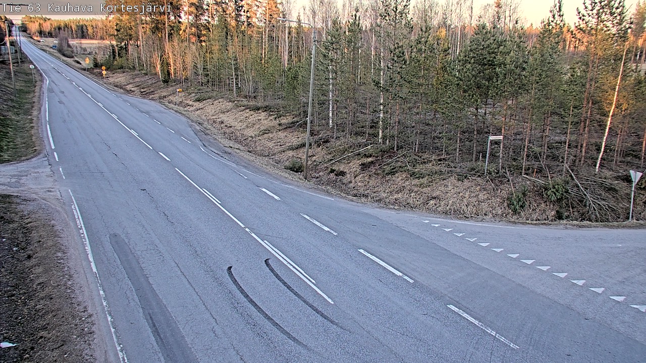 Weather Camera Image Väg 63 Kauhava Kortesjärvi, Kauhava, Etelä-Pohjanmaa