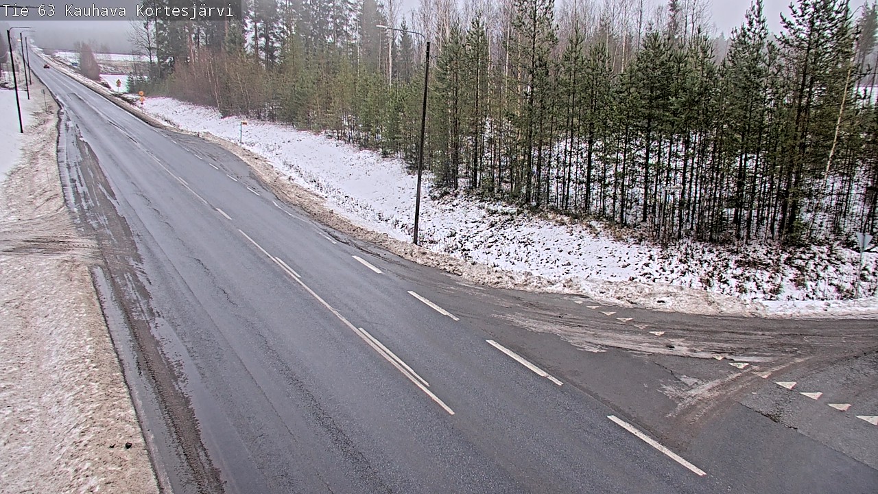Weather Camera Image Road 63 Kauhava Kortesjärvi, Kauhava, Etelä-Pohjanmaa
