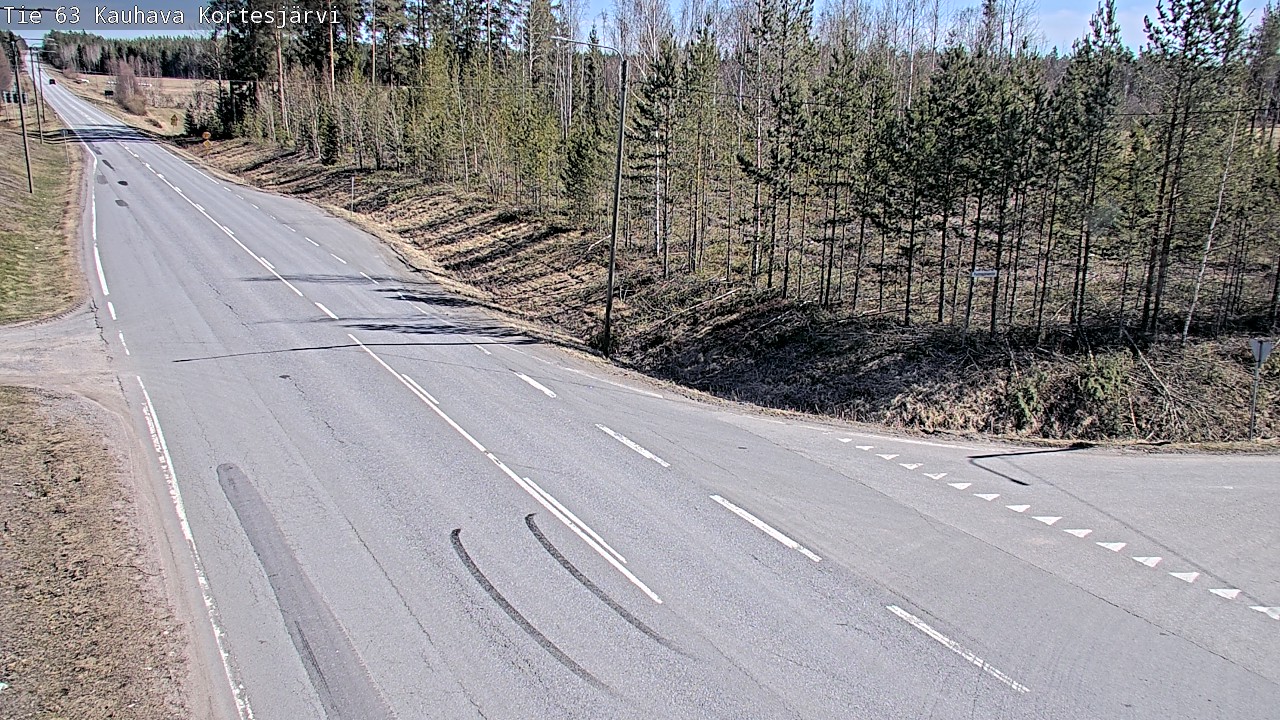 Weather Camera Image Väg 63 Kauhava Kortesjärvi, Kauhava, Etelä-Pohjanmaa