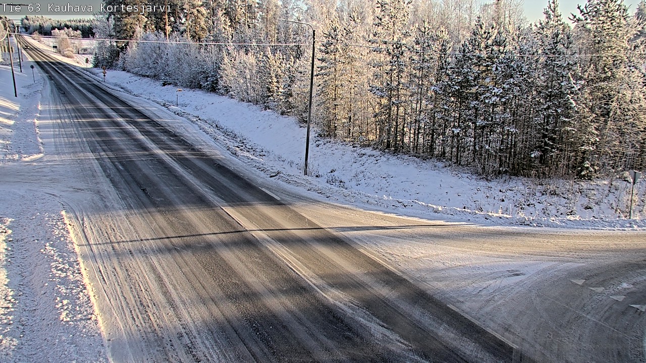 Weather Camera Image Väg 63 Kauhava Kortesjärvi, Kauhava, Etelä-Pohjanmaa