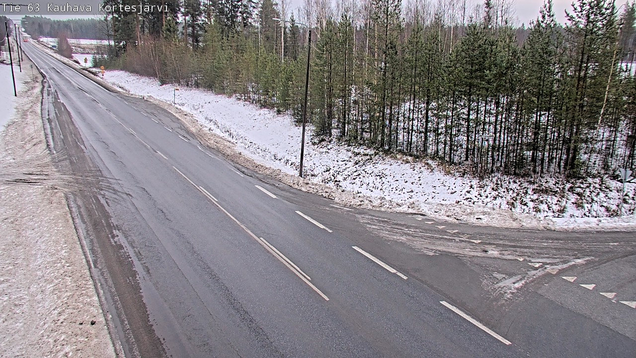 Weather Camera Image Road 63 Kauhava Kortesjärvi, Kauhava, Etelä-Pohjanmaa