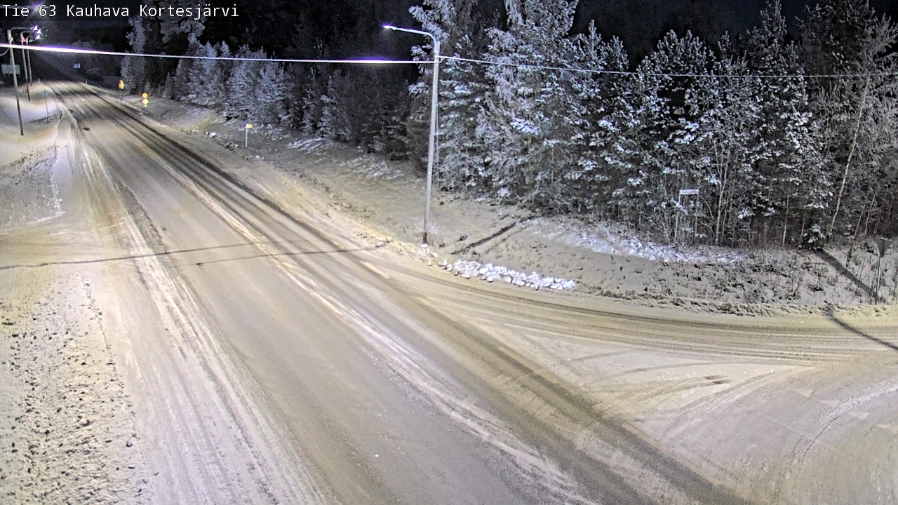 Weather Camera Image Road 63 Kauhava Kortesjärvi, Kauhava, Etelä-Pohjanmaa