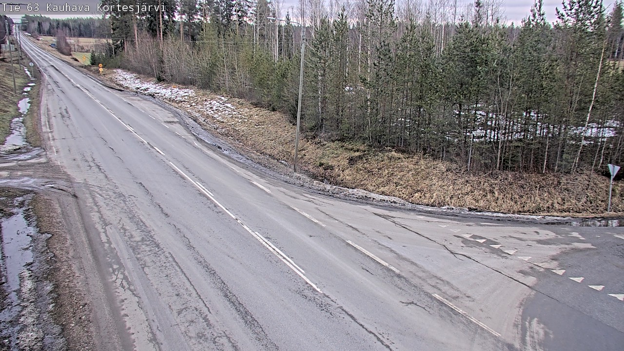 Weather Camera Image Road 63 Kauhava Kortesjärvi, Kauhava, Etelä-Pohjanmaa
