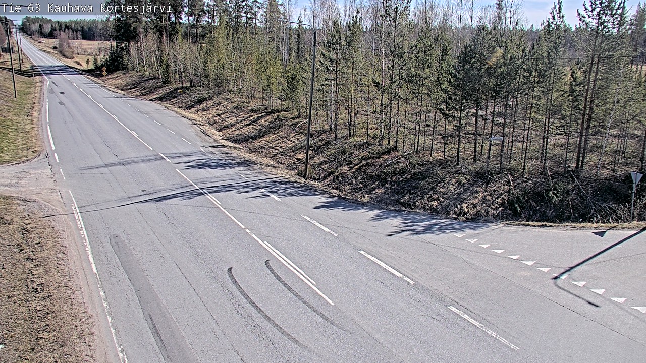 Weather Camera Image Väg 63 Kauhava Kortesjärvi, Kauhava, Etelä-Pohjanmaa