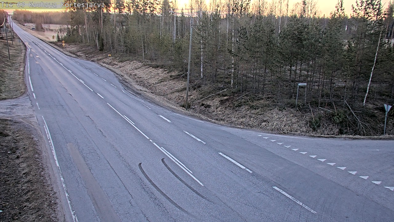 Weather Camera Image Väg 63 Kauhava Kortesjärvi, Kauhava, Etelä-Pohjanmaa